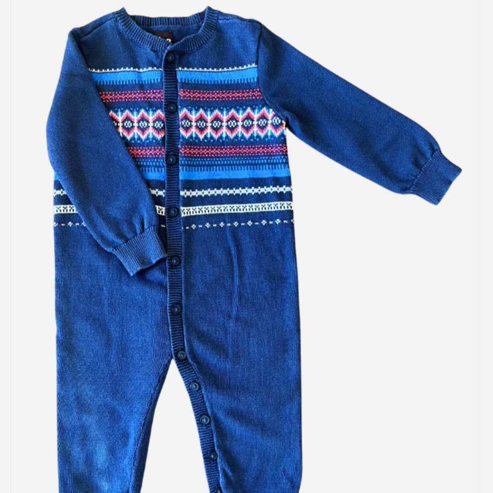 Tea Baby Boy Sweater Onesie Size 18 - 24 Months